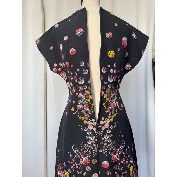 Cynthia Rowley Hourglass A-Line Cocktail Dress Size 2 / 4 Knee Length Whimsical - Picture 5 of 10
